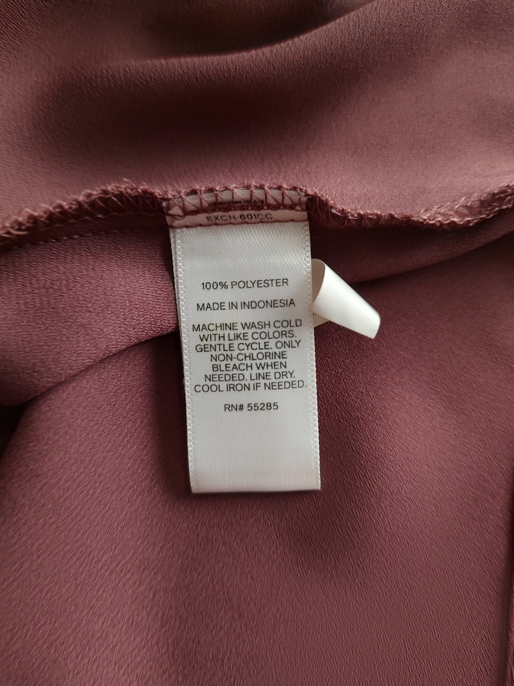 Express Womens Zip-Front Cap Sleeve Blouse - Mauve - Picture 11 of 11